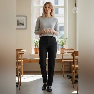 Express Black Pinstripe Women's MIDRISE Pants